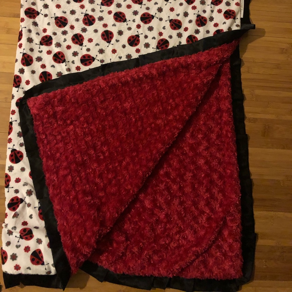 Minky Couture Adult Size Ladybug Blanket